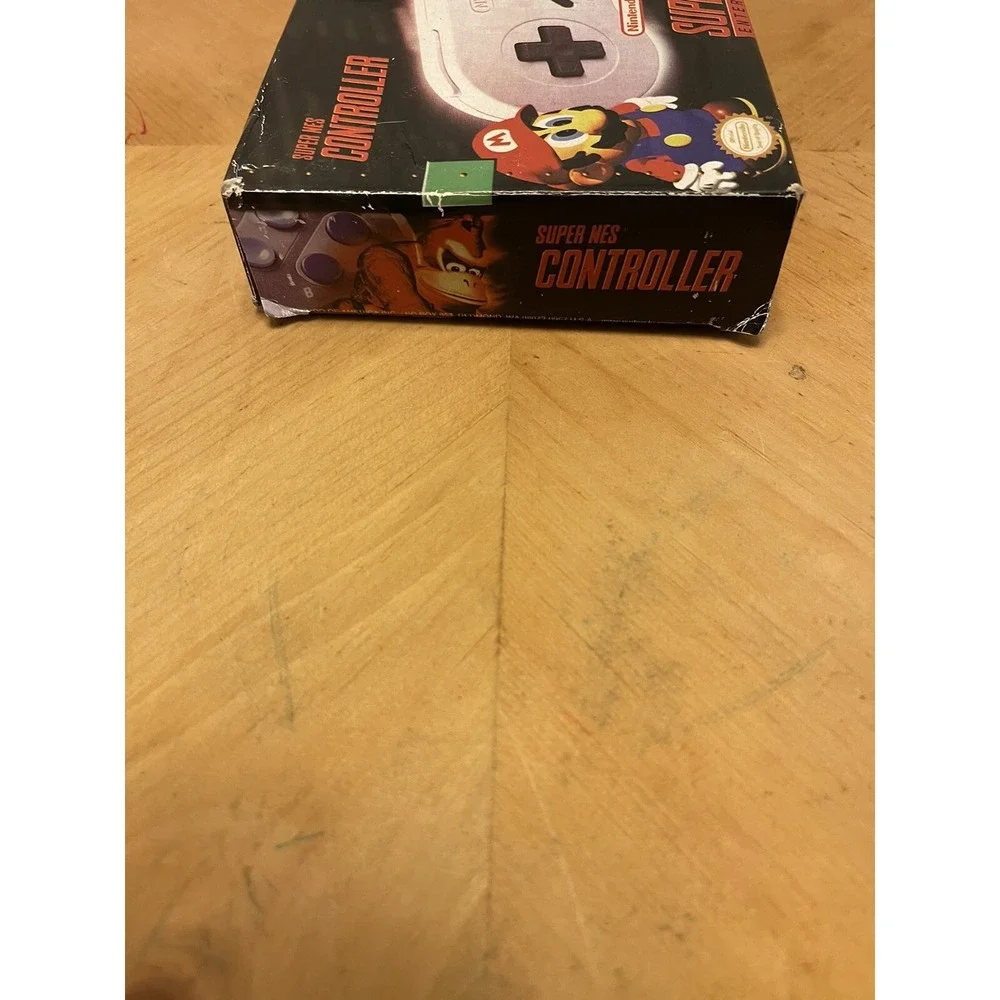 Official SUPER NINTENDO SNES Controller ORIGINAL AUTHENTIC WITH BOX Tested